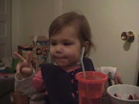 cute baby signing/baby sign language: Fireese is now 2!
