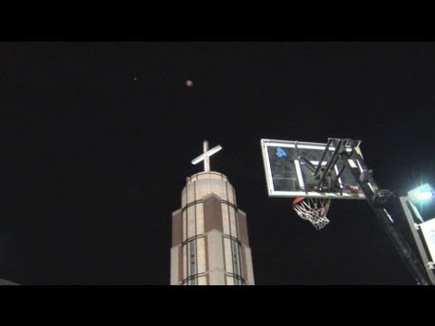 NEW World’s Longest Basketball Shot – Night Vision (Bottom View) – Dude Perfect