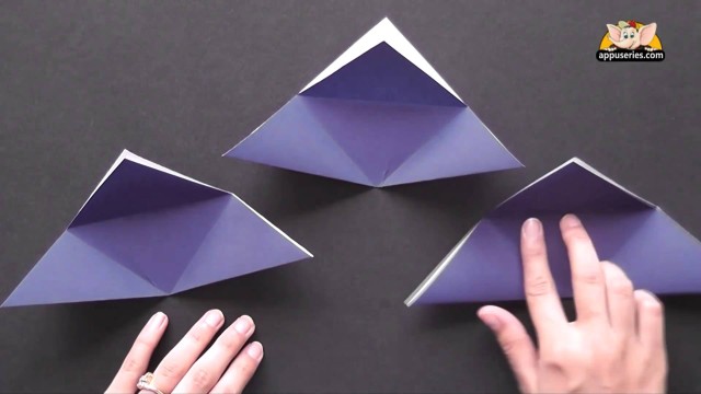 Origami Make an Triangle Box