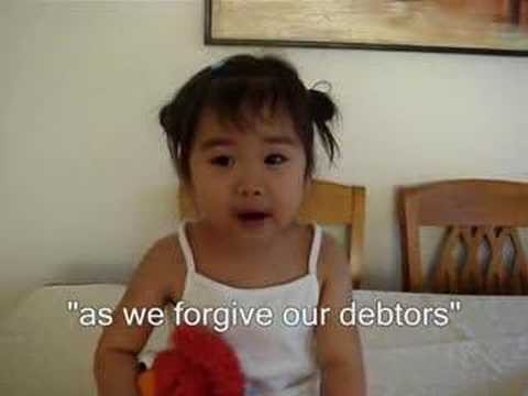 The Lord’s Prayer by 2-year Old