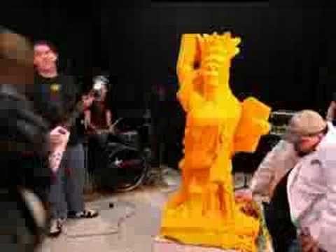 Time-Lapse of 1200 lbs. of Cheese Carved